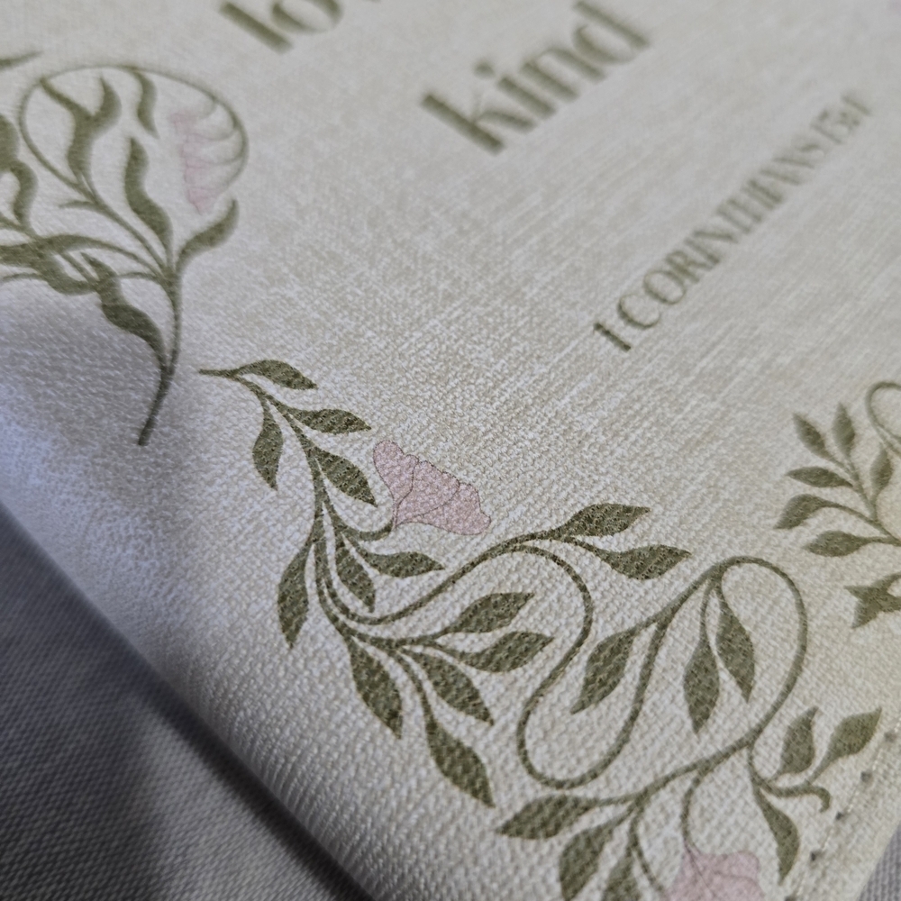 Love Is Patient, Love Is Kind Floral Home Office Planner - Cream & Pink - Picture 9 of 9